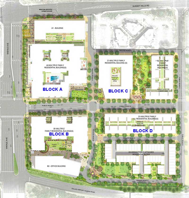 Reston Midline conceptual site plan.