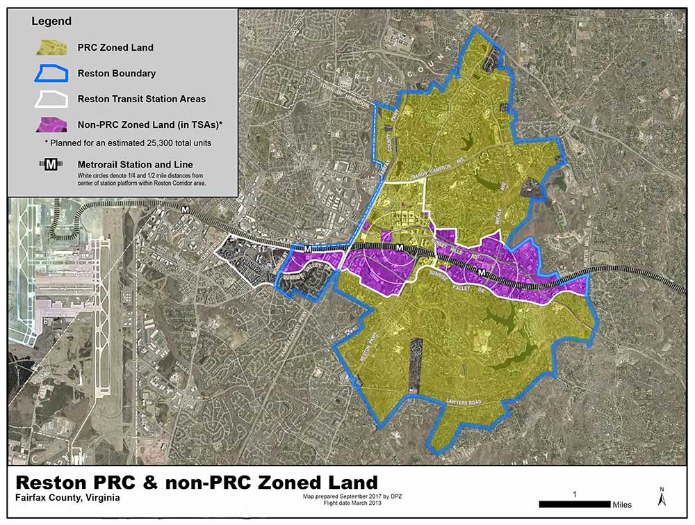 Reston PRC Zoning map.