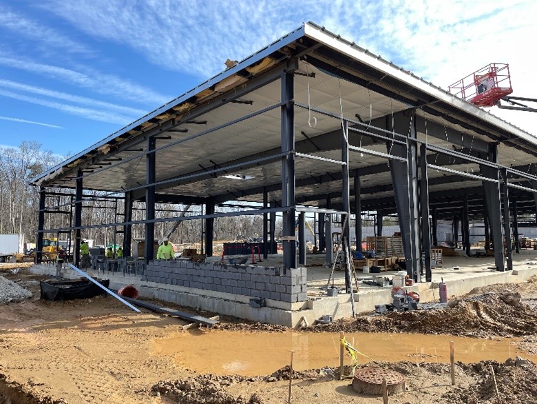 Building 6 Enclosed parking - Roof and CMU wall placement