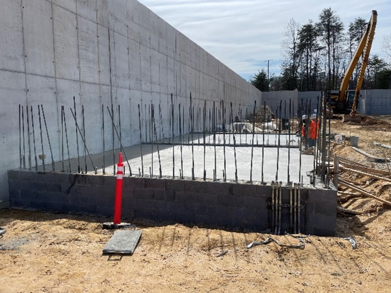 Building 4 Equipment Storage - CMU wall placement
