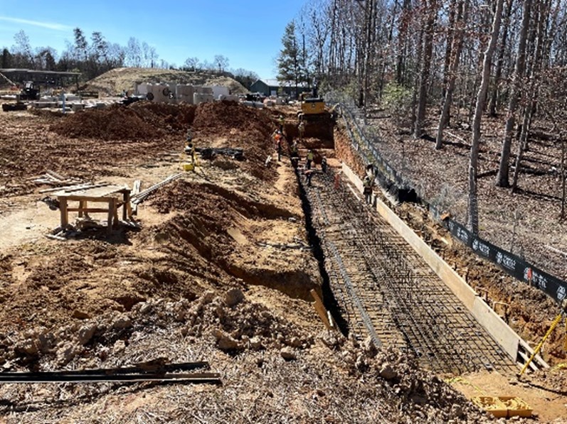 Building 2 Shops - Retaining Wall Foundation