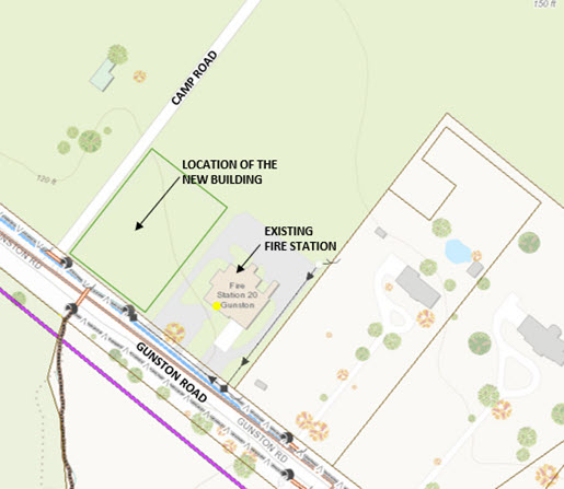 Map - Gunston Fire Station