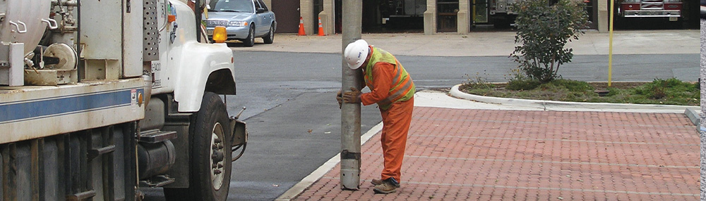 Maintenance of permeable pavement.