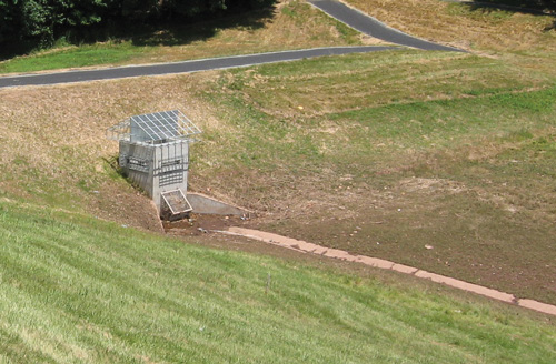 Outfall for stormwater pond.