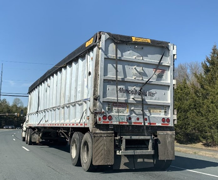 properly covered load on truck