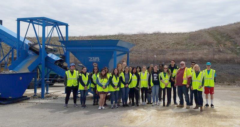George Mason Students Tour to Landfill Complex