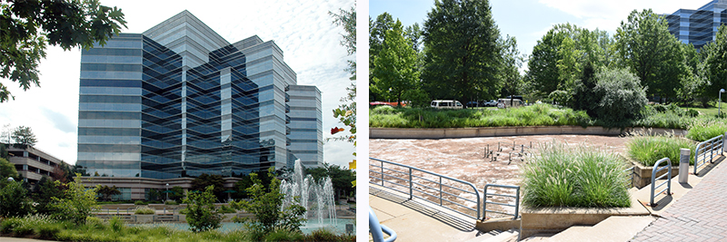 Herrity Fountain then and now