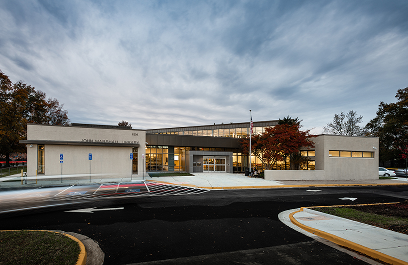 John Marshall Library Entrance