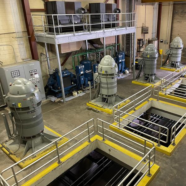 Accotink pump station machinery.