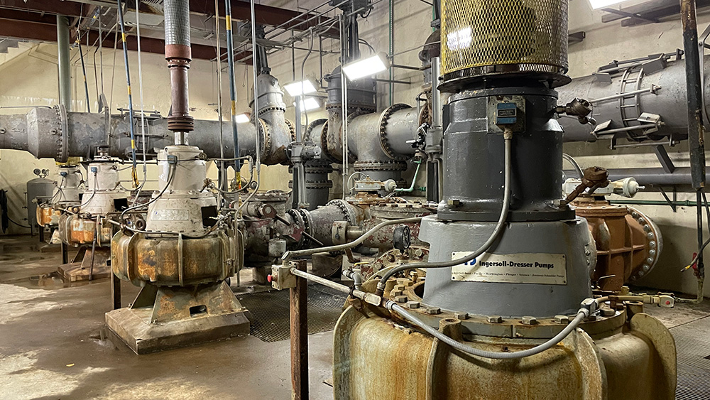 Inside Accotink Pump Station