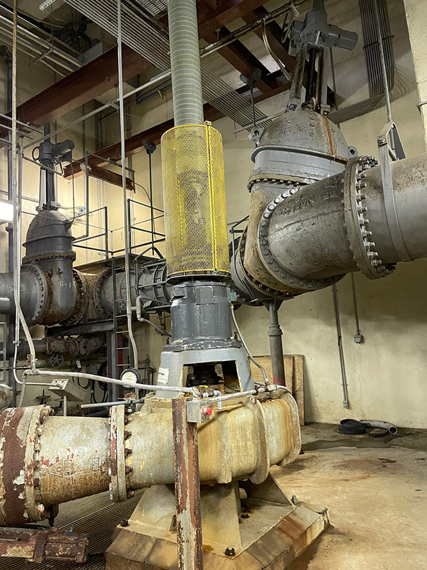 Accotink pump station machinery.