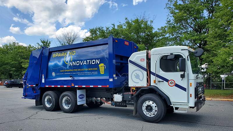 DPWES First All-Electric Trash Truck
