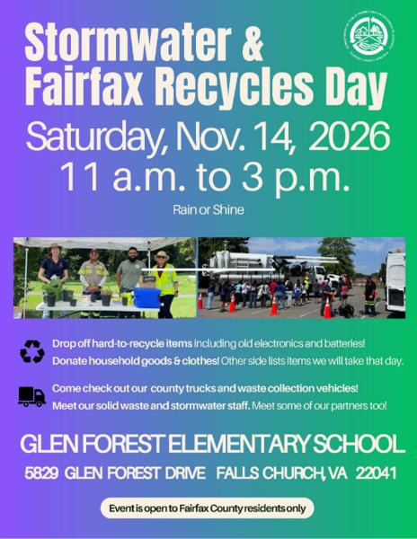 Fairfax recycles day flyer