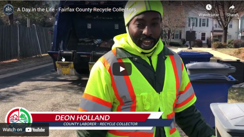 A day in the life - Fairfax County Recycle Collectors