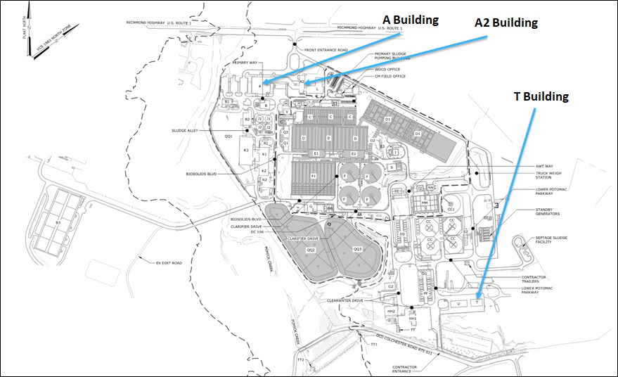Project map shop renovations Noman Cole Jr Water Recycling