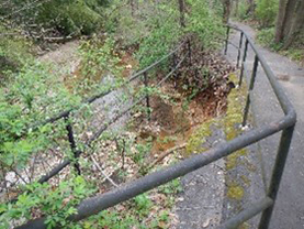 Photo: Channel Widening has comprised asphalt trail