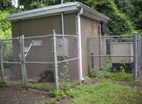 existing condition - Langley School Pump Station