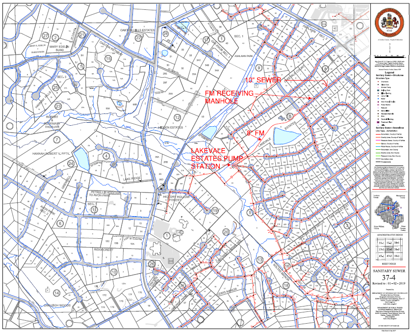 Existing Pump Station and Forcemain Location