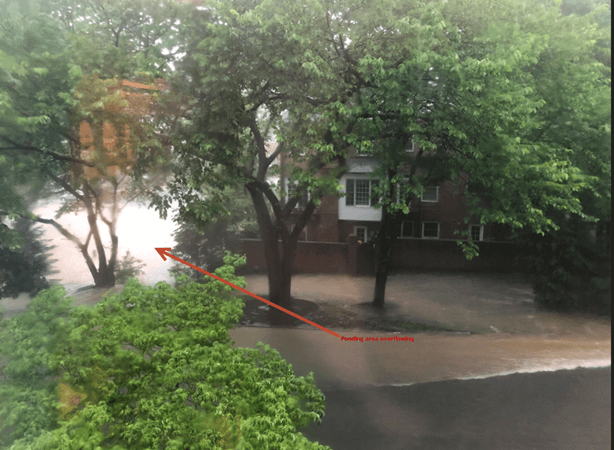 Ponding at Kings Manor