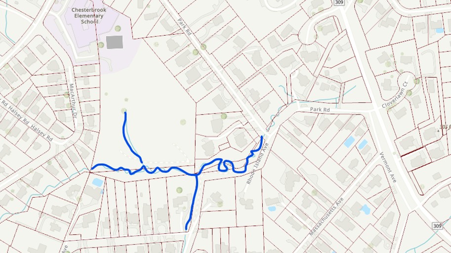 Little Pimmit Run near MacArthur Drive map