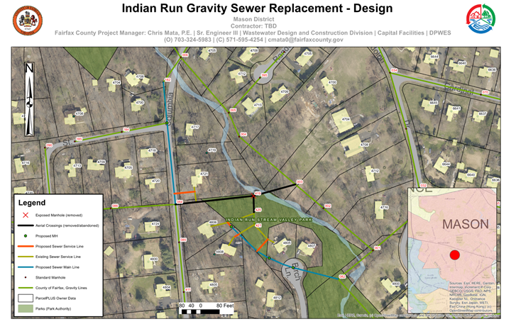 map - Indian Run Gravity Sewer Replacement