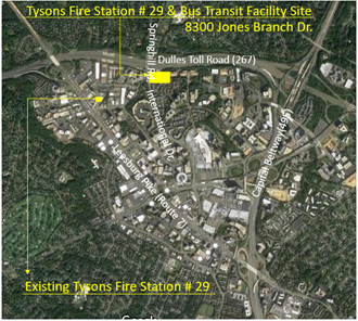 Map - Tysons Fire Station #29 and Bus Transit Facility