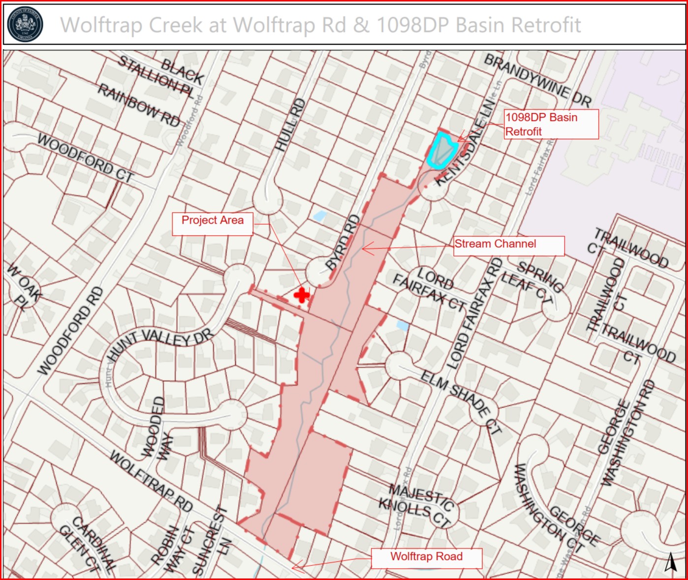 Wolftrap creek retrofit map