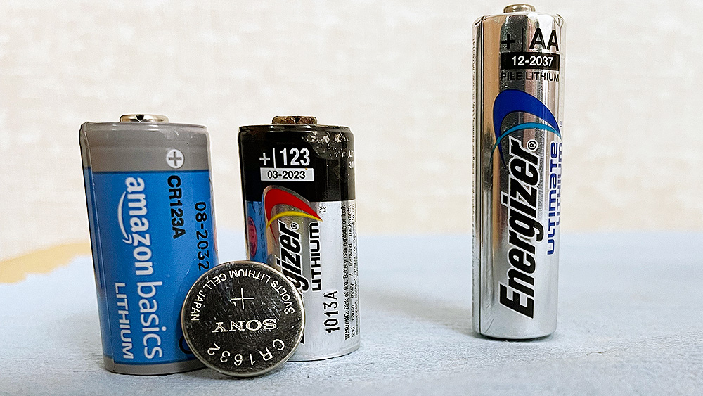 Lithium batteries.