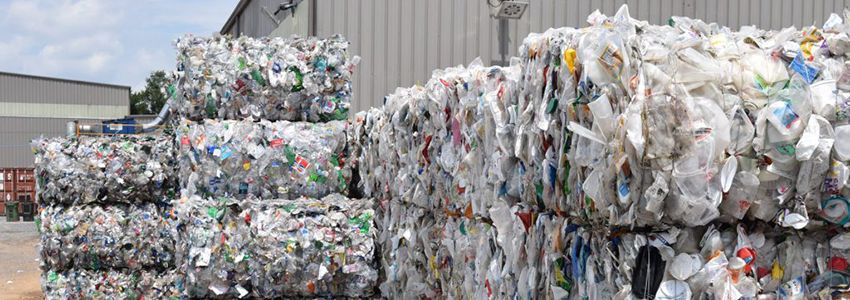 This is what your recyclable plastics and paper look like after they’ve been recovered at the sorting center. These bales will be sold to brokers who sell the material to end users. Their value is reduced if the material is contaminated or unaccepted material sneaks through the sorting process