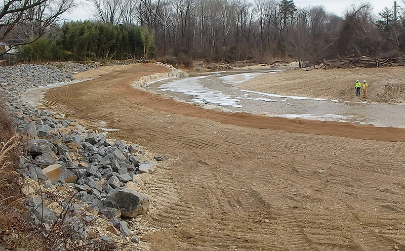 Emergency repair projects stabilized Backlick Run