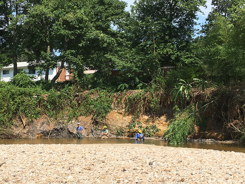 Erosion threatens private property