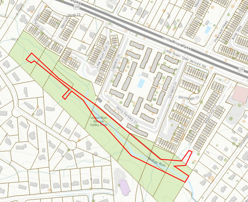 Indian Run at Indian Run Court project map