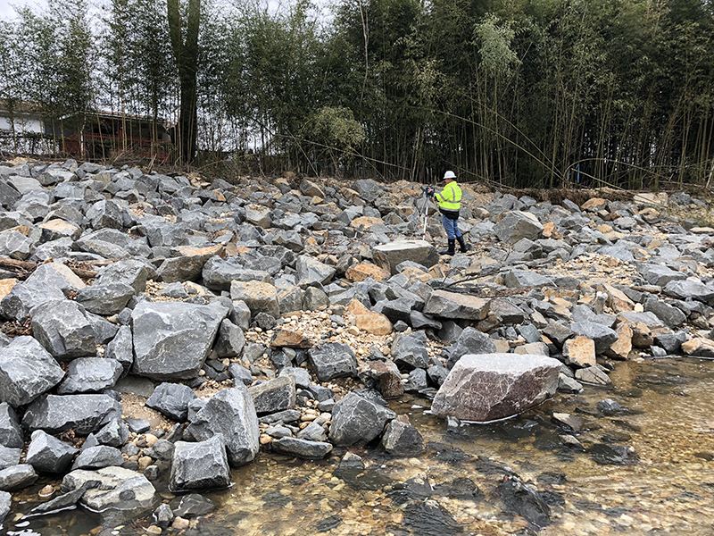 Reburied Sanitary Sewer Line