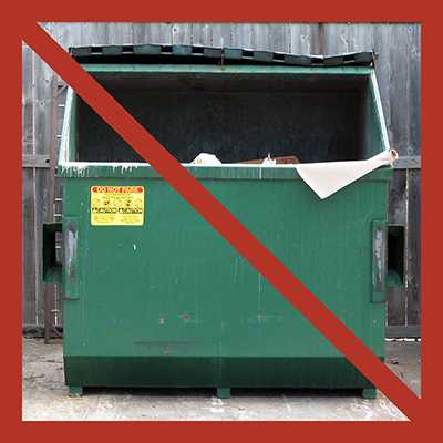 Keep dumpster open