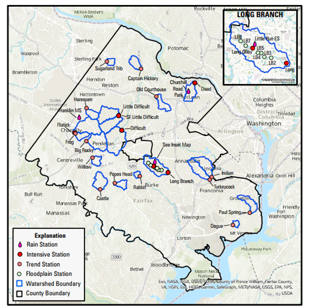 map of stations in WRMN