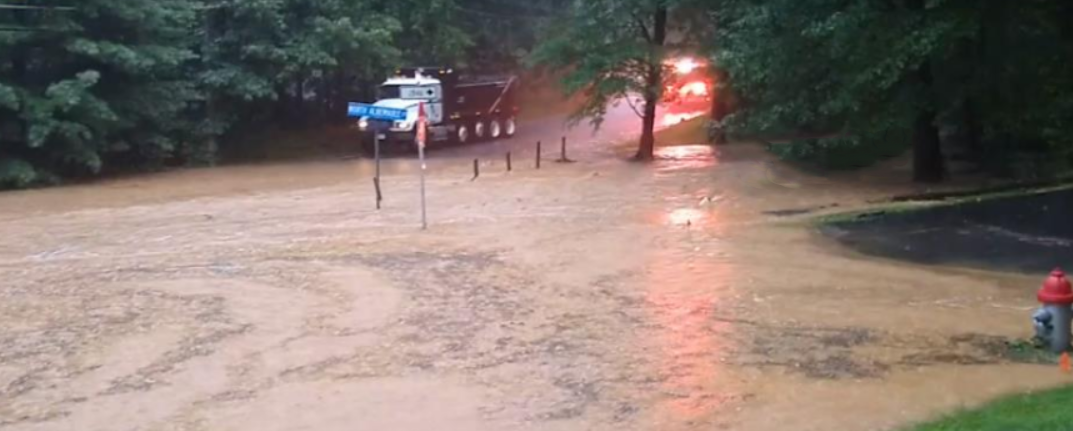 Flooding on Chesterbrook Road