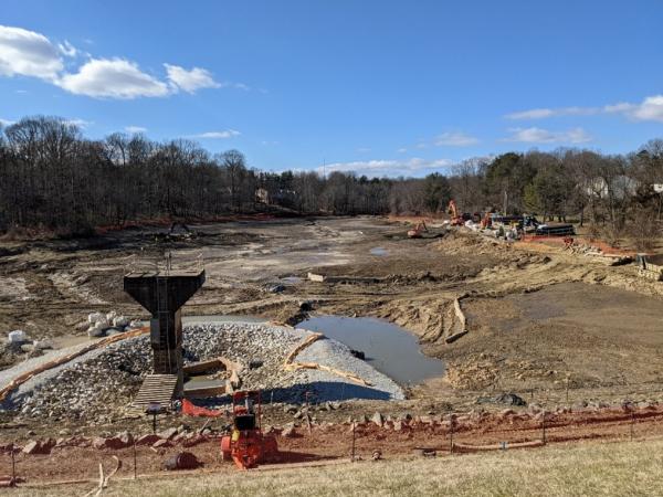 Lake Barton drained during dredging 