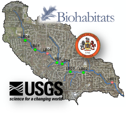 Fairfax-USGS Monitoring locations