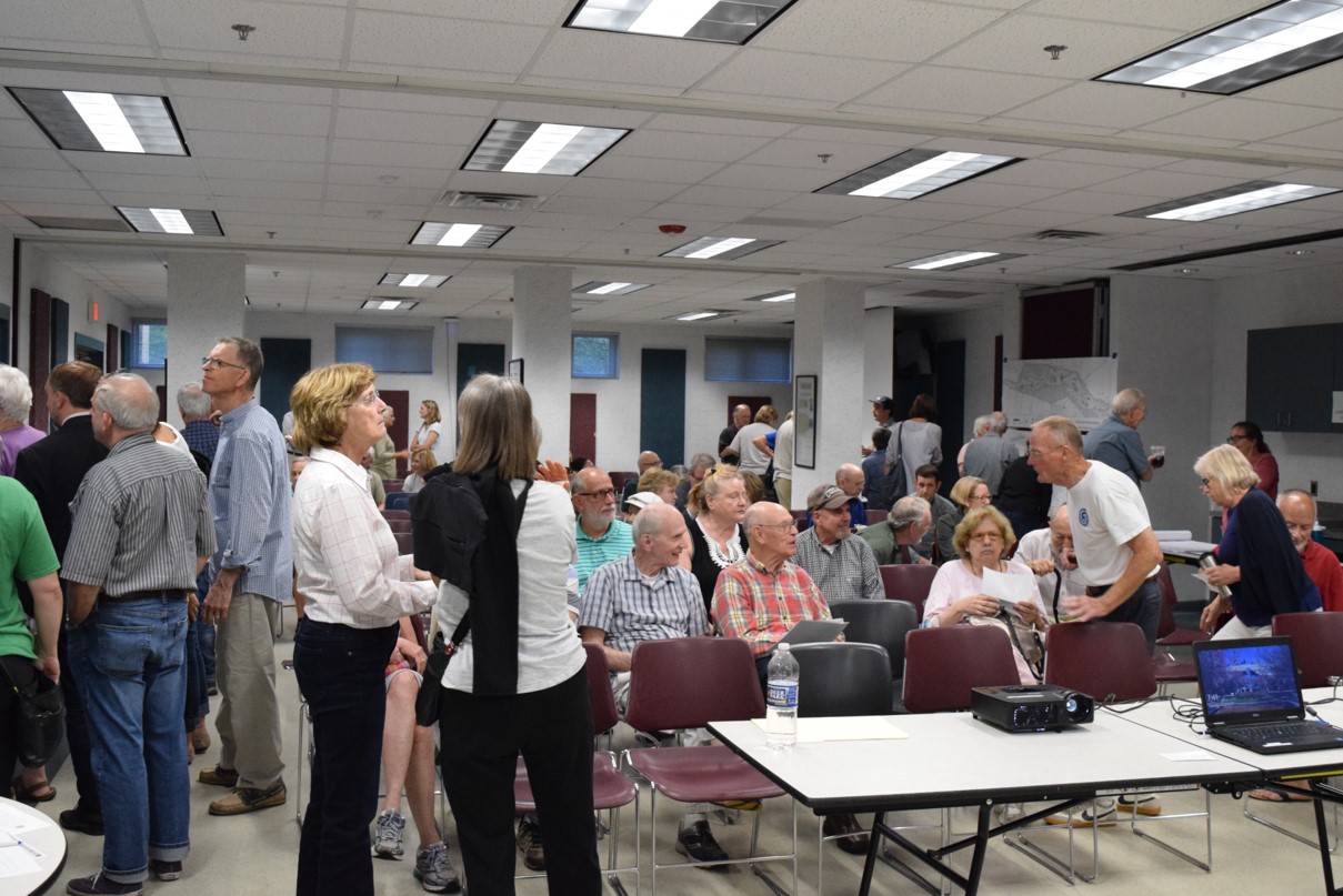 in-person community meetings for design kick-off for Paul Spring Stream Restoration @ Hollin Hills
