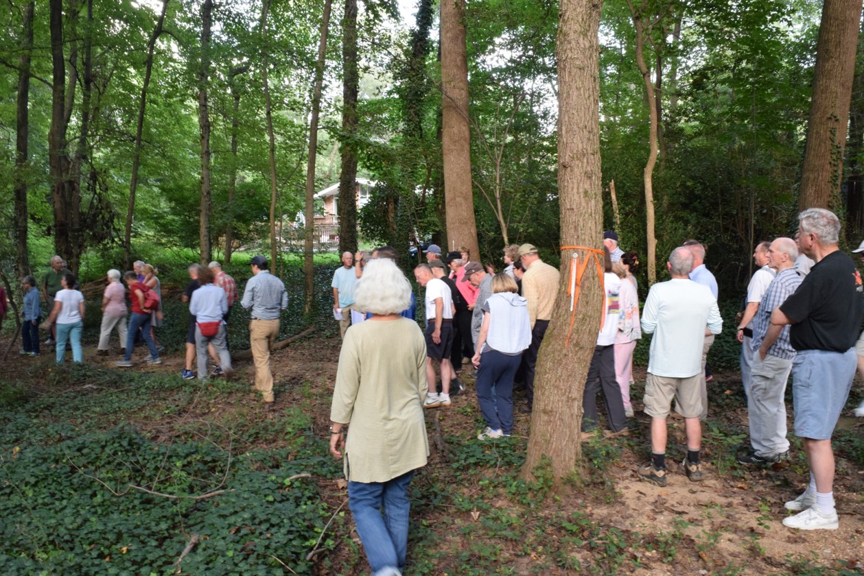 on-site community meetings for design kick-off for Paul Spring Stream Restoration @ Hollin Hills