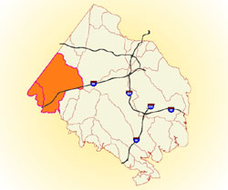 map of watershed area