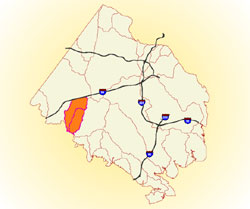 map of watershed area