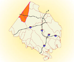 map of watershed area