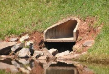 Stream and outfall erosion impacting infrastructure