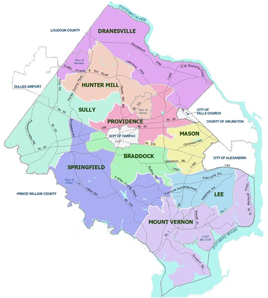 map of fairfax county va Capital Project Summary Reports Public Works And Environmental map of fairfax county va