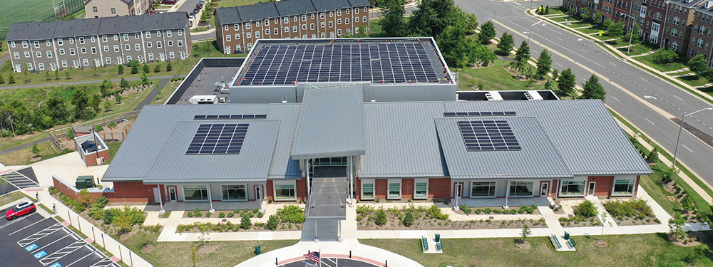 LEED Building Drone Photo