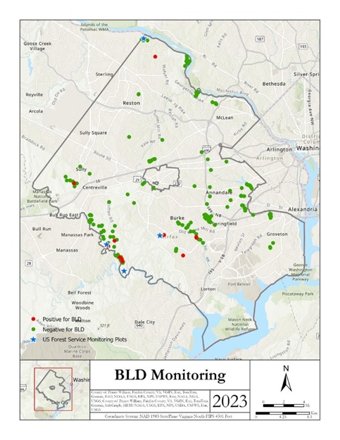 Map of BLD Surveys and Confirmed Sites