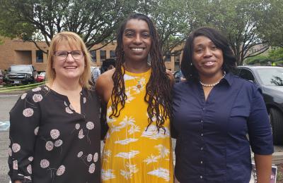 Kathleen Carter, Jamilah Dalton and Michelle Carter