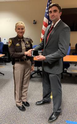 Sheriff Stacey Kincaid and PFC Sam Souligne