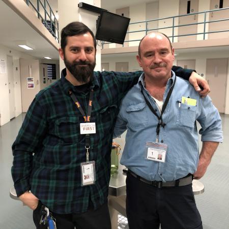 Nick Yacoub and Ed Howard at Adult Detention Center